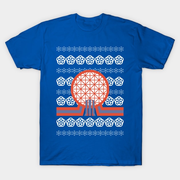 Epcot Ugly Sweater T-Shirt by GrizzlyPeakApparel